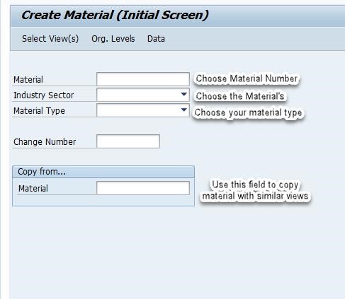 MM01 - Create Material