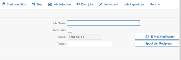 Background jobs in SAP S4/HANA - Spend Wizard