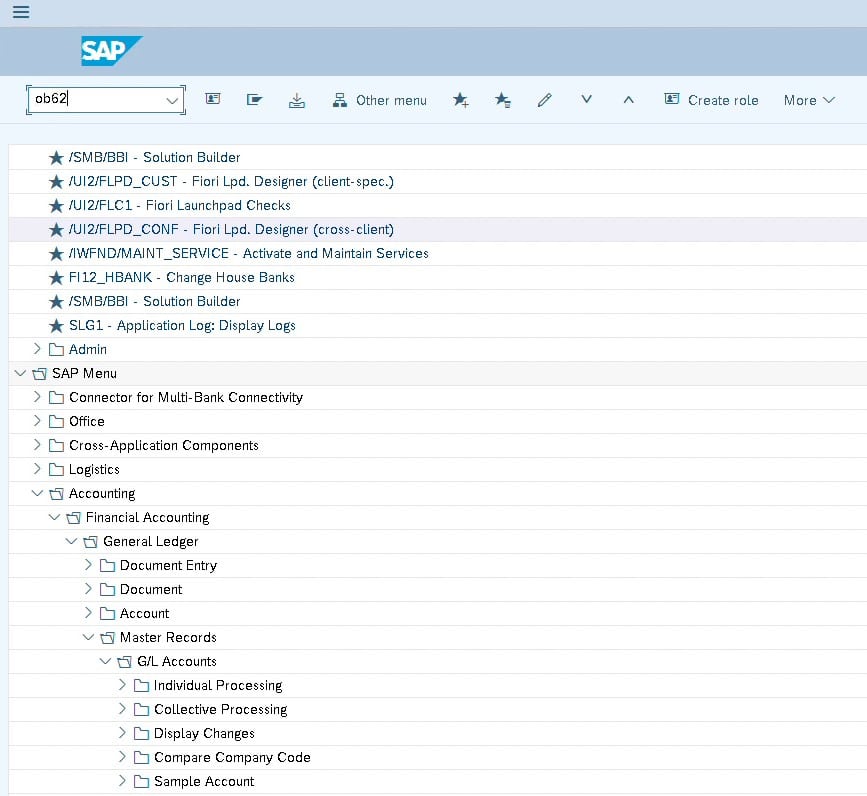 automatic account assignment in sap tcode